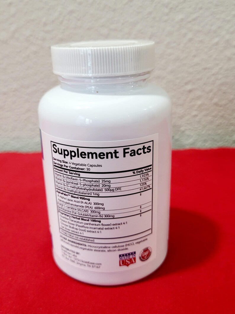 thumbnail image 2 of SciatiEase Sciatic Nerve Formula - 120 Capsules, Brain & Nervous System Health Support 2 of 3