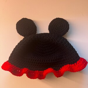 Mickey Ear Bucket Hat - Crochet