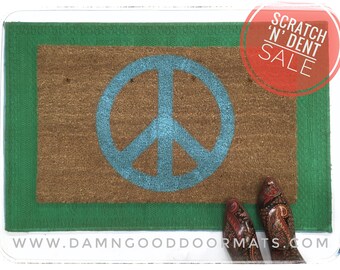 Peace Sign Doormat Etsy