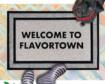 Welcome to FLAVORTOWN Guy Fieri doormat funny food network