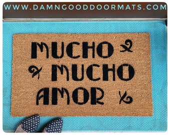 Mucho Amor Walter Mercado Spanish welcome doormat welcome mat gift rug doormatt new house gift