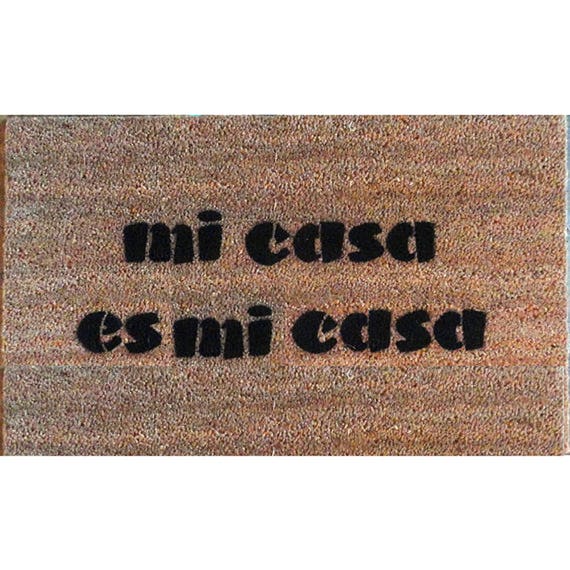 Items similar to mi casa es su casa my house is your house Spanish , painted, doormat