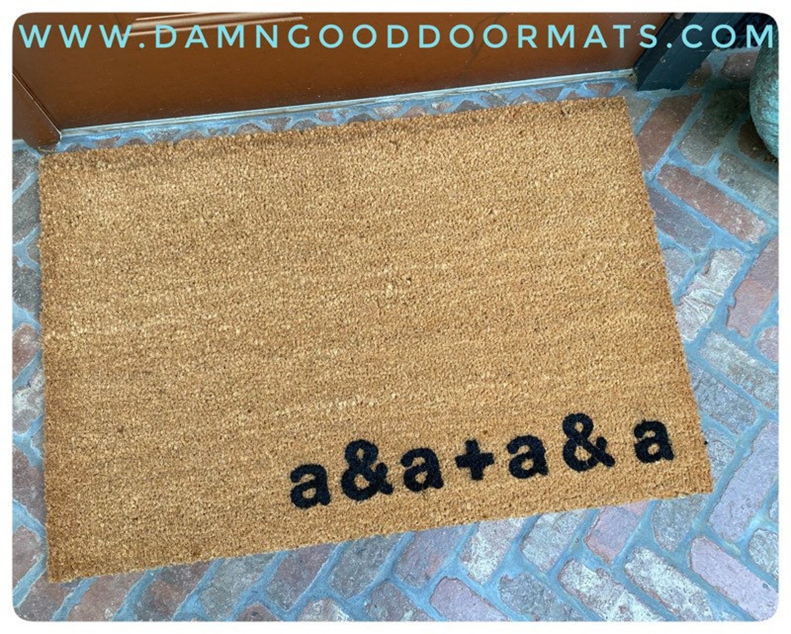 Personalized initials doormat custom doormat wedding Etsy