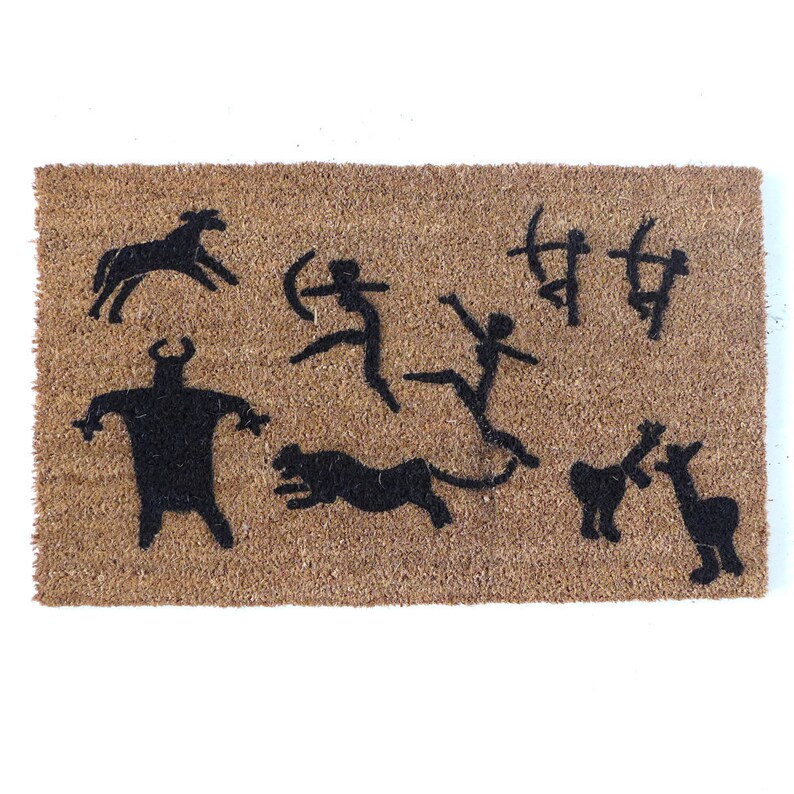 T Rex security warning doormat\u2122 funny dino pre-historic dinosaur doormatt new house gift