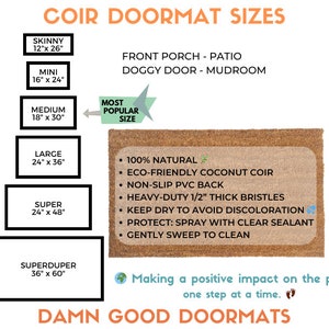 Welcome all to our Pronoun-Free Zone: LGBT Pride outdoor coir Doormat Damn Good Doormats image 2