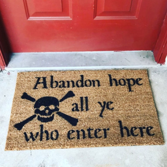 Pirate Skull And Crossbones Doormat Halloween Gothic Home Decor Jolly Rodger Doormat Doormatt New House Gift