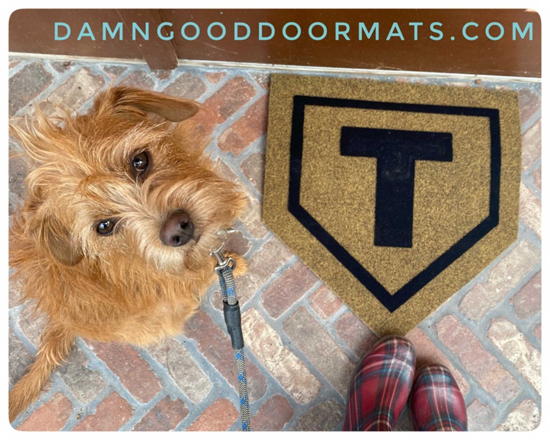 Home Baseball Diamond Home Plate Doormat Outdoor Housewarming Etsy