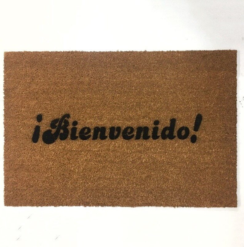 Bienvenido Spanish Welcome Mat Door Mat Spanish Gifts Etsy