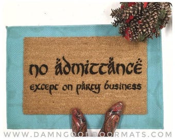Bilbo Coir Doormat, Tolkien Quote, Geeky & Nerdy Book Lover (Outdoor)