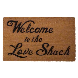 Love Shack Welcome Doormat - B-52&#39;s Lyrics, Funny Retro Rug