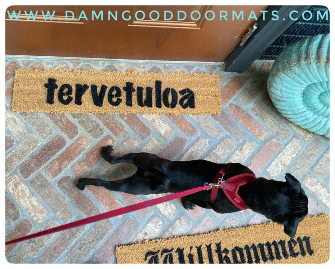 Finnish Tervetuloa Doormat Doormatt New House Gift Etsy