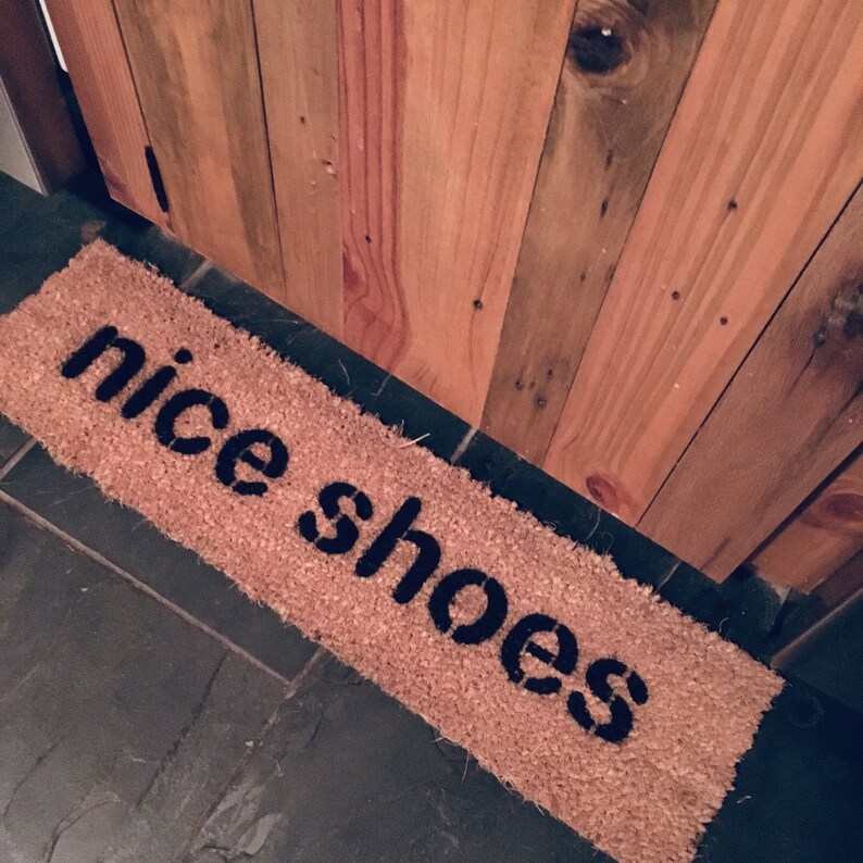 ONE LINE Nice Shoes Sweet Cute Doormat Skinny Doormat Thin Etsy
