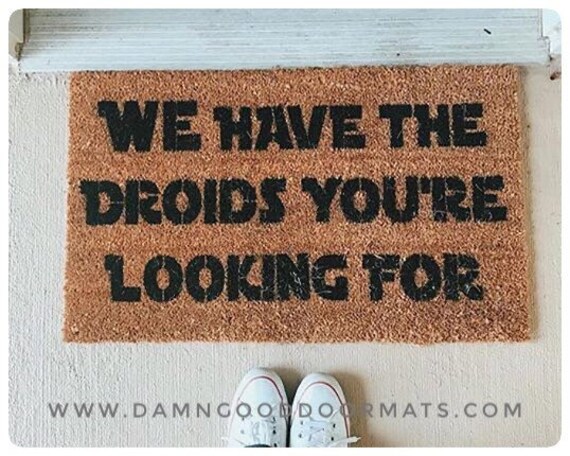 Jrr Tolkien Quote You Shall Not Pass Gandalf Funny Doormat Geek Nerdy Gift Wizard Eco Friendly Geek Wedding Housewarming Hostess Gift