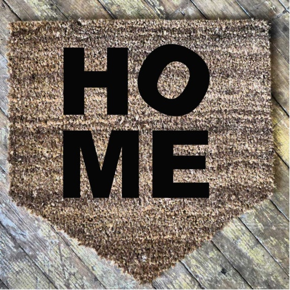 Baseball Home Plate Custom Erste Fussmatte Outdoor Housewarming Geschenk Sport Fan Turmatt Neues Haus Geschenk