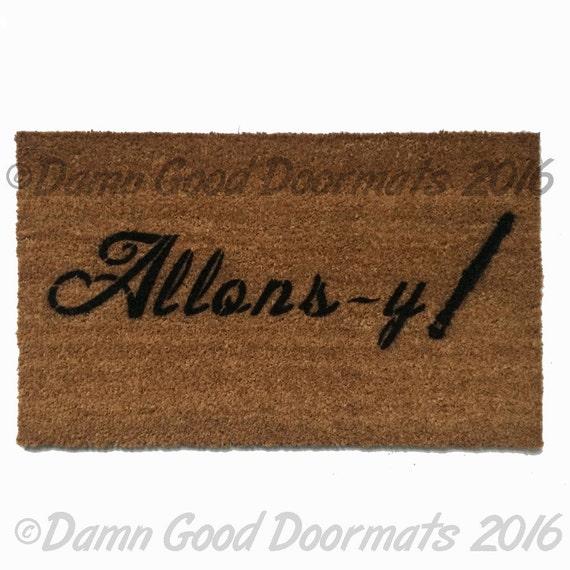 Geronimo Dr Who Doormat Whovian Matt Smith 11th Doctor Geekery Etsy