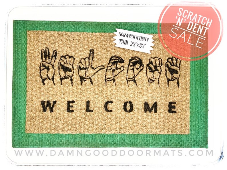 ASL doormat American sign language gift doormat Etsy