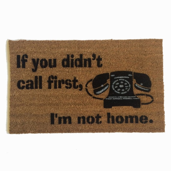 Wenn Sie Nicht Zuerst Anrufen Ich Bin Nicht Zu Hause Retro Etsy