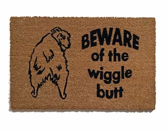 Wiggle Butt Australian Shepherd Doormat - Funny Dog Lover Welcome Mat