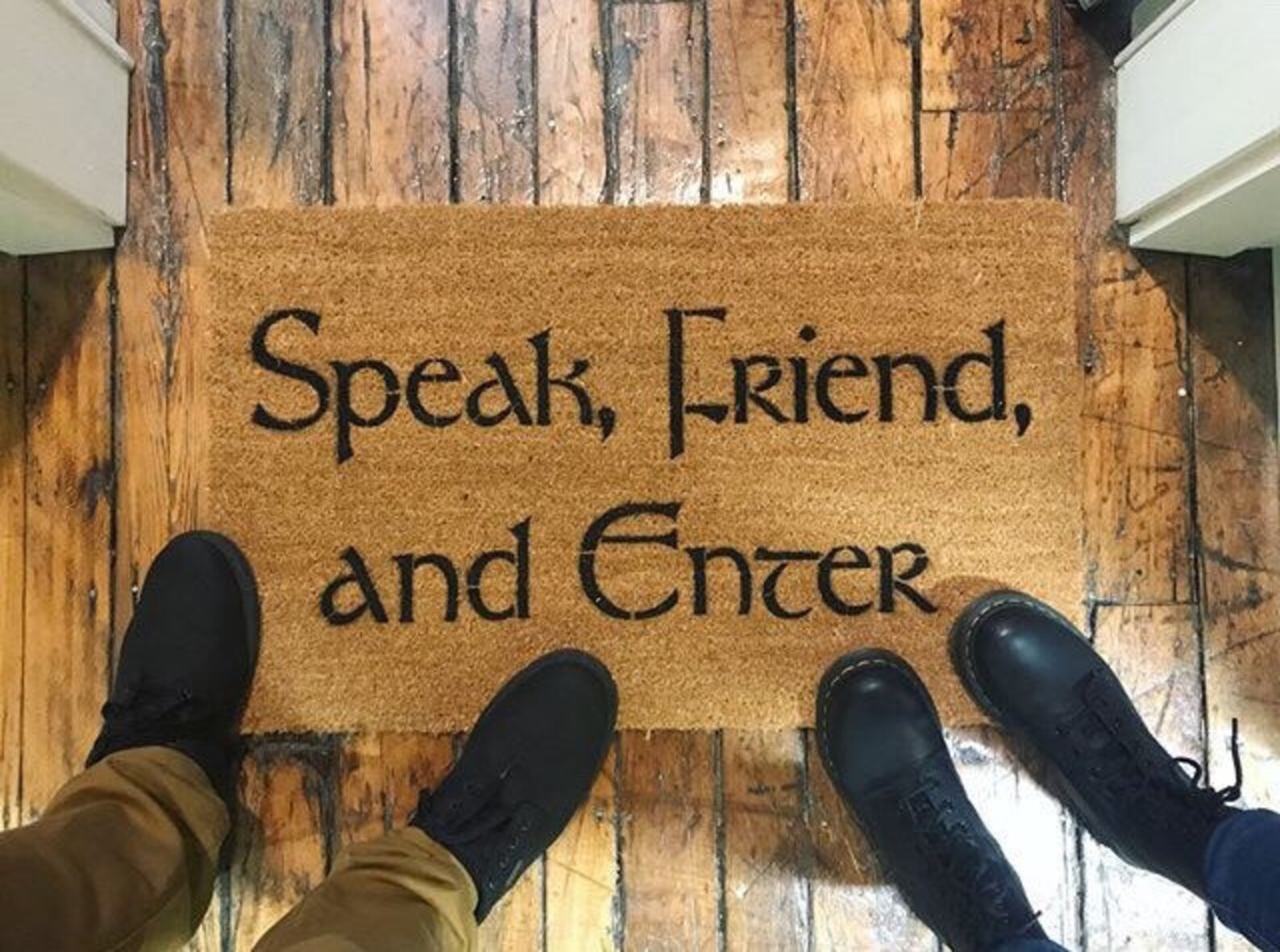 JRR Tolkien quote Speak Friend and Enter geek stuff funny Etsy
