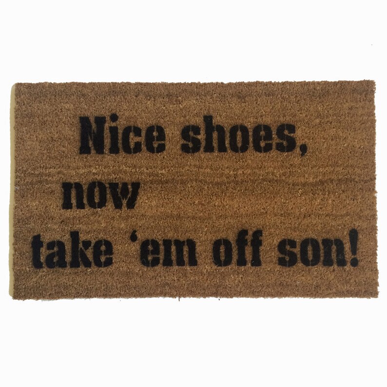 I Mustache You To Wipe Your Feet Funny Doormat Shoes Off Etsy