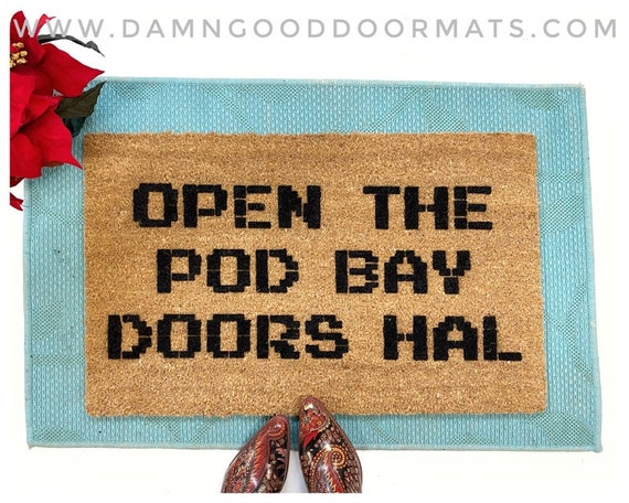 Open The Pod Bay Doors Hal 01 Sci Fi Fan Geek House Nerd Etsy