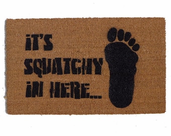 Bigfoot Doormat: Sasquatch Welcome Mat, Cryptozoology Gift