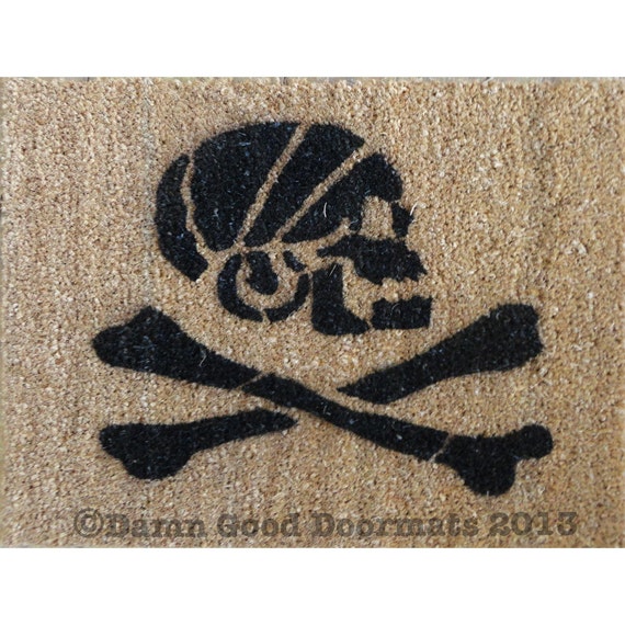 Pirate Skull And Crossbones Doormat Halloween Gothic Home Decor Jolly Rodger Doormat Doormatt New House Gift