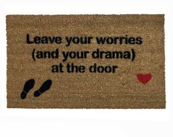 Zerbino di benvenuto Shoes Off: divertente zerbino ecologico