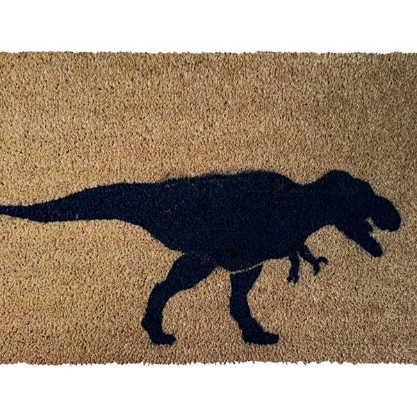 T Rex security warning doormat™ funny dino pre-historic  dinosaur doormatt new house gift