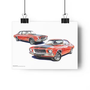 Classic Car Giclée Art Print - Vintage Auto Decor, Wall Art for Car Lovers, Gift for Dad, Retro Car Enthusiasts, Collectible Art