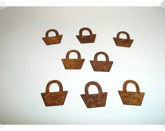 rusty basket etsy