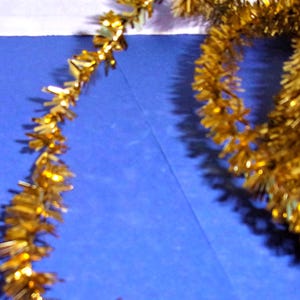 Metallic Tinsel Wire Trim / Gold or Silver/ Craft Supplies*