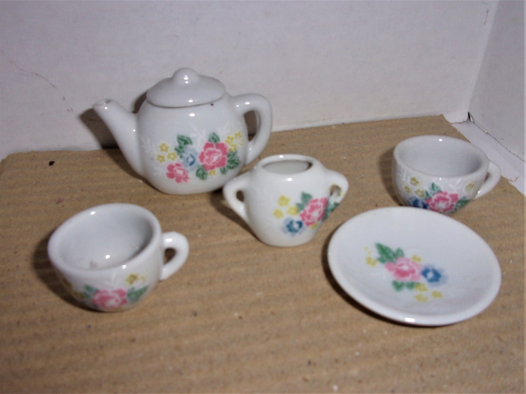 Small Ceramic Doll Tea Set/ Small Set/ Minis/supplies Etsy UK
