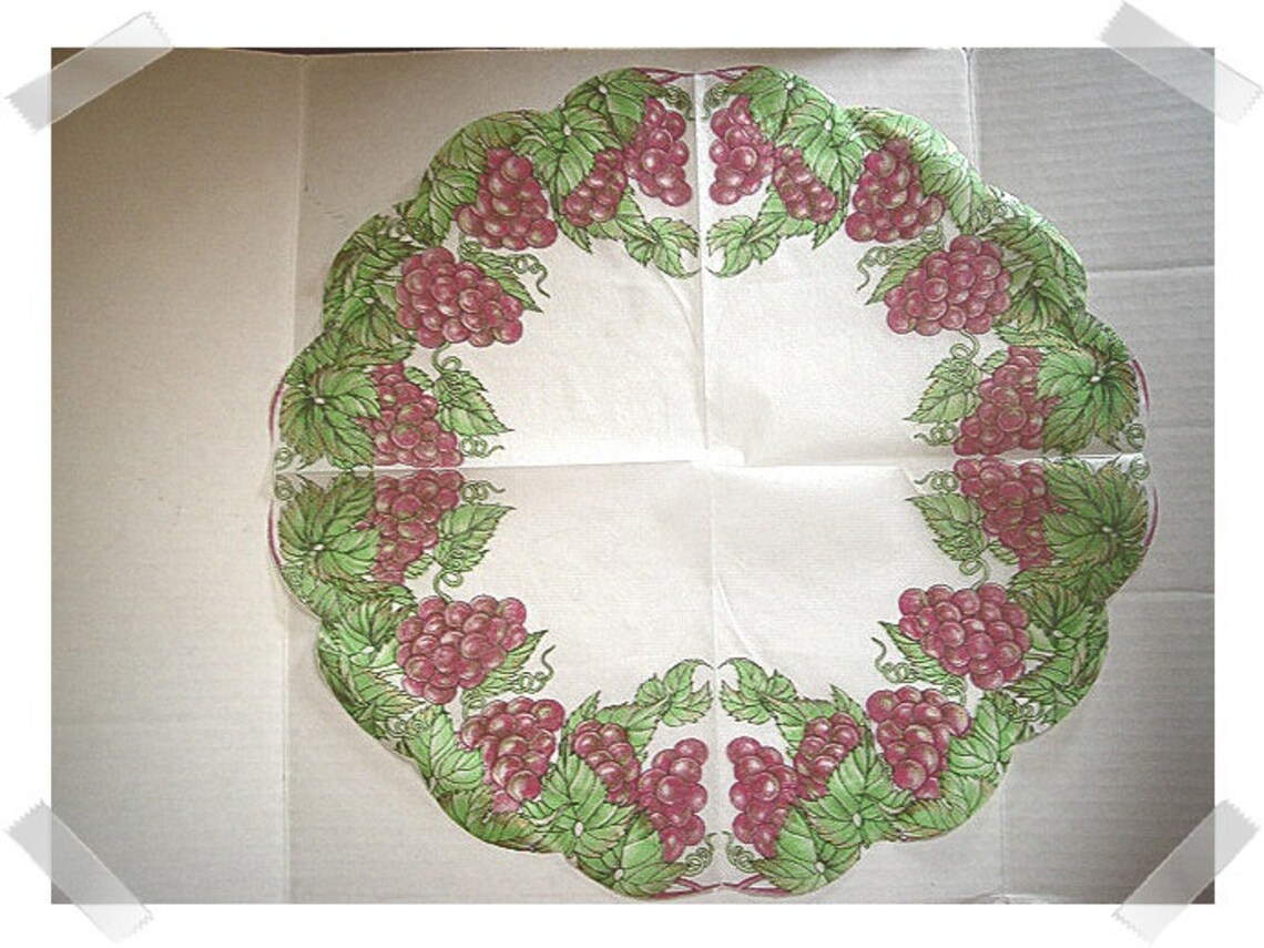 Rice Paper Round Napkins for Decoupage/ Assorted SETS & Etsy