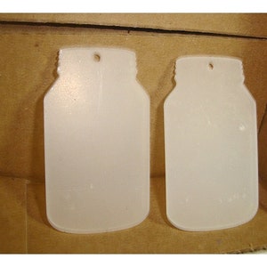 Blank Clear Acrylic Laser Cut Ornaments/ Two Choices/ Set of 2/ Craft Supplies*