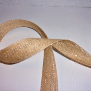 Natural Jute Ribbon Trim/ 1&quot; wide/ Assorted Yardage/ Craft Supplies*