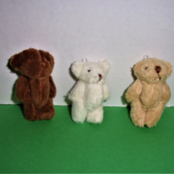 Tiny Bear /moveable joints/ Singles Or Set/ Craft Supplies*