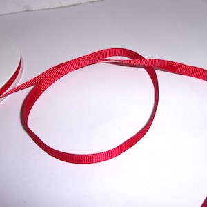 Grosgrain Ribbon- Red/ 1/4&quot; wide/Assorted Yardages/Craft Supplies*