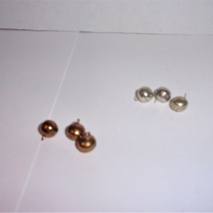Mini Metal Bells/ Copper-tone OR Silver-tone/ Set of 3/ Craft Supplies/ Free Shipping*
