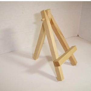 Miniature Wooden Easel/ Small Size/Color wood will vary*/Craft Supplies*