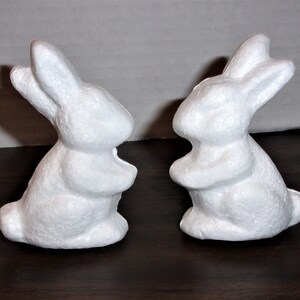 White Small Rabbits/ Single or Set(s)/Styrofoam/Craft Supplies*
