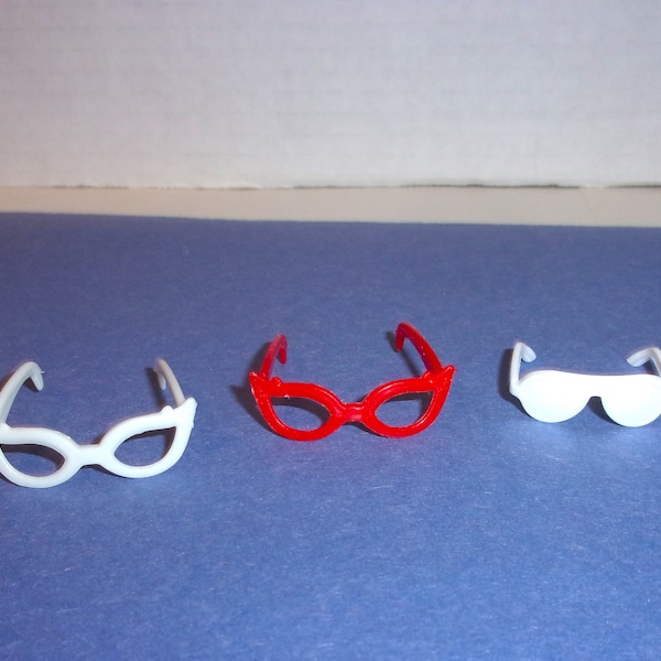 Mini Doll Glasses/ Plastic/ Assorted Set(s) Colors/ Mini/ Supplies*