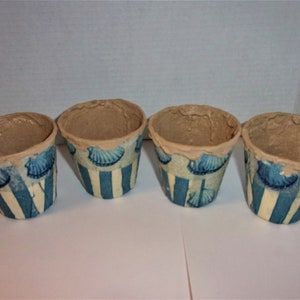Decorative Paper Gift Pots/Set of 4 /2 Choices*/ Handmade/Supplies*