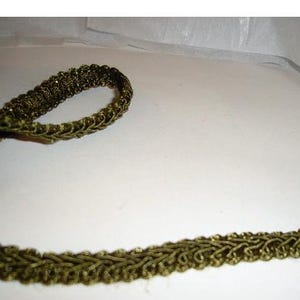 Grimp Braided Trim- 5/8&quot; wide/ Color- Moss/ Assorted yardage/ Craft Supplies*