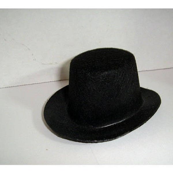 Black Felt Top Hat/ 2" by 4"/ Craft Supplies*