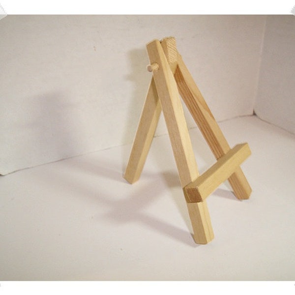 Miniature Wooden Easel/ Small Size/Color wood will vary*/Craft Supplies*