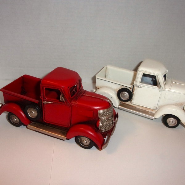 Small Metal Truck/ Red OR White/ Home Decor/ Supplies*