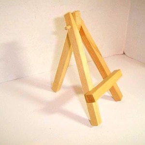 Miniature Wooden Easel/ Small Size/Color wood will vary*/Craft Supplies*