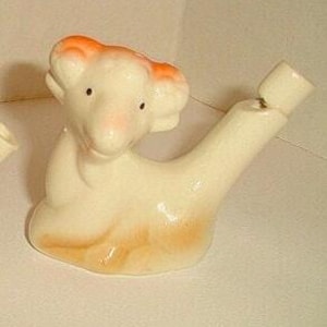 Ceramic Colored Drawing Water Whistle/ Bunny (SOLD*) or Ram/ Home Décor/Supplies*