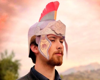DIY Roman Helmet Mask: Printable Papercraft Template (PDF)